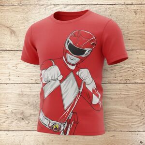 Power Rangers - Red Ranger Graphic T-Shirt - Youth Size 6 Red - 2023 Hasbro